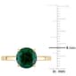 Gemstone Classics™ 10kt. Gold Lab Created Emerald Solitaire Ring - image 4