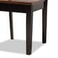 Baxton Studio Mina 2-Tone Dark Brown/Walnut Brown 5pc. Dining Set - image 6