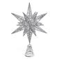 Kurt Adler 15.5-Inch Silver Glitter Wire 3D Star Treetop - image 1