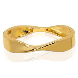 14kt. Gold Plated Hinge Twisted Bangle Bracelet
