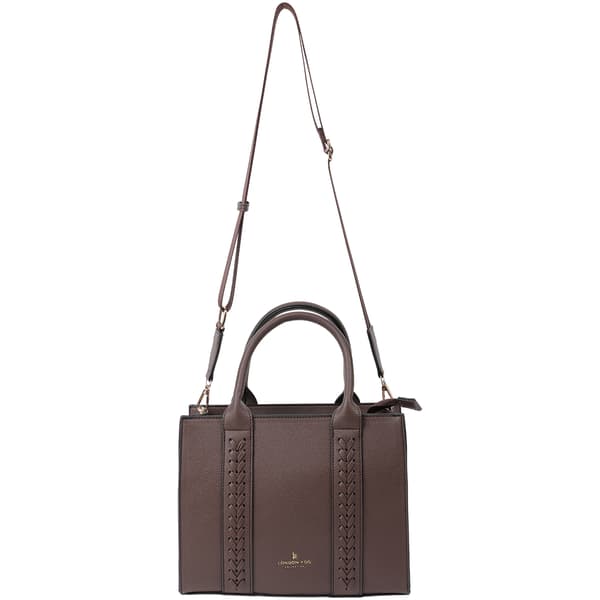 London Fog Hailey Whipstitch Satchel $78 - image 