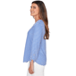 Womens Ruby Rd. Must Haves I Long Sleeve V Neck Stripe Blouse - image 4