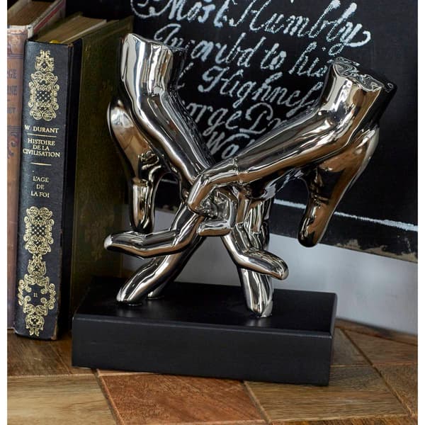 9th & Pike® Porcelain Hands Sculpture