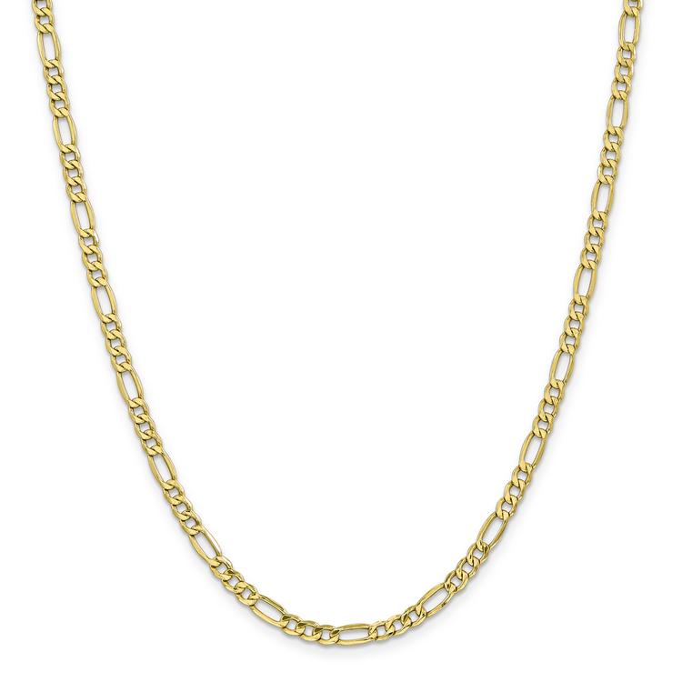 Unisex Diamond Classics™ 10kt. 4.4mm 7in. Figaro Chain Bracelet