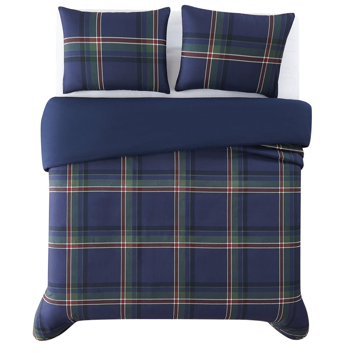 Truly Soft Bronson Plaid 3pc. Reversible Duvet Cover Set