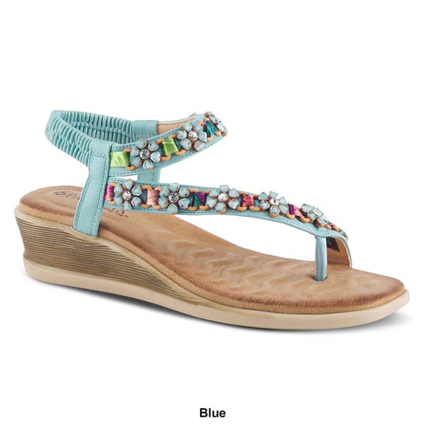 Womens Patrizia Kalil Toe Loop Wedge Sandals