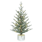 Puleo International Pre-Lit Blue Potted Arctic Fir Christmas Tree - image 1