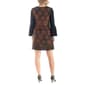 Womens 24/7 Comfort Apparel Geometric Trumpet Sleeve Shift Dress - image 2