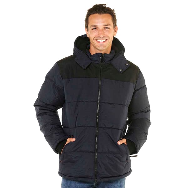 Mens Axcent Color Block Puffer Coat - image 