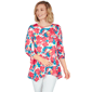 Plus Size Ruby Rd. Larky Lark Effortless Swing Top In Whimsical - image 1