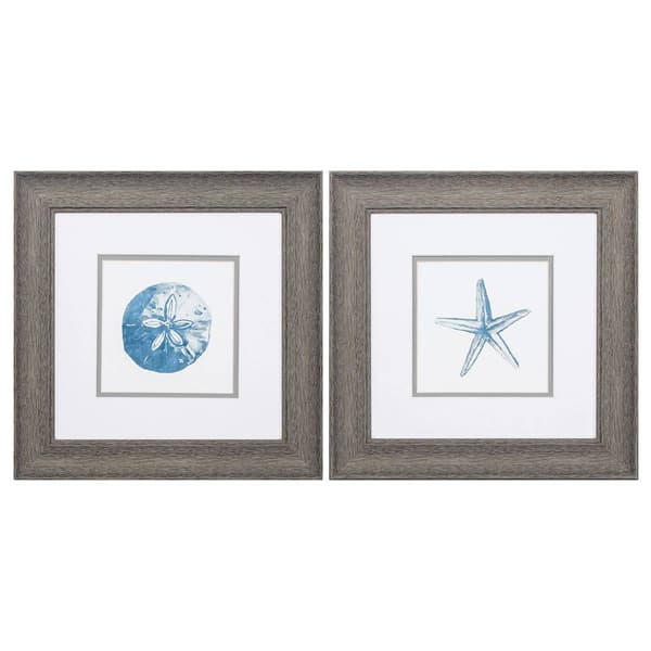 Sand Dollar Starfish Wall Decor Set of 2