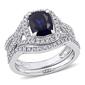 Gemstone Classics&#40;tm&#41; 10kt. Rose Gold Lab Created Sapphire Ring - image 1