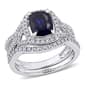Gemstone Classics(tm) 10kt. Rose Gold Lab Created Sapphire Ring - image 1