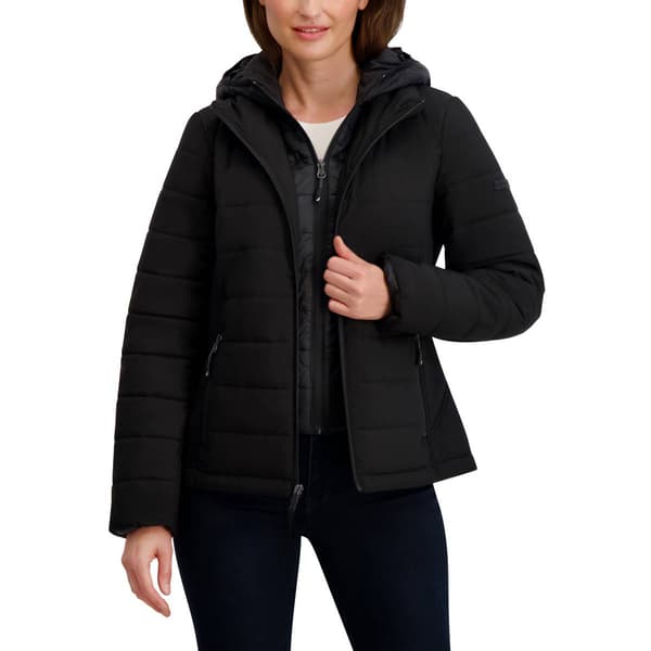 Womens Nautica Hybrid Down & Puffers With Stretch Sides & Bib
