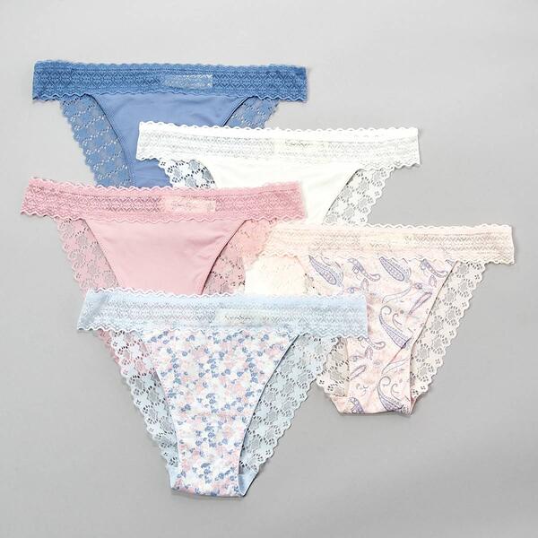 Womens Jessica Simpson 5pk. Lace Tanga Panties JS29292BV - image 