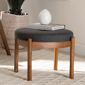 Baxton Studio Iliana Japandi Wood Ottoman Footstool - image 6