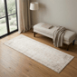 HomeRoots Beige Medallion Runner Rug - image 1
