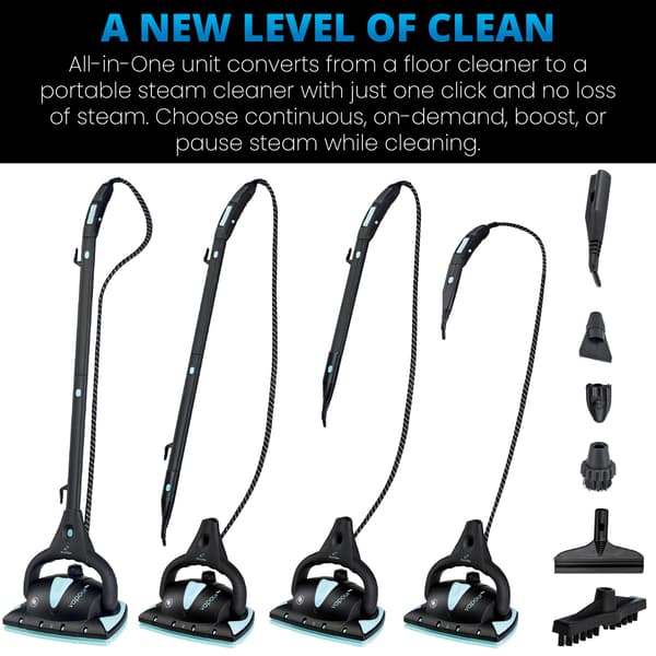 Euroflex M4S Ultra Dry Steam All-In-One Portable Steam Cleaner
