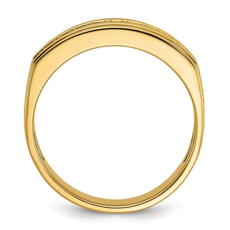 Mens Gentlemens Classics™ 14kt. Gold Satin 1/2ctw. Diamond Ring