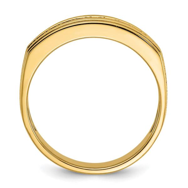Mens Gentlemens Classics™ 14kt. Gold Satin 1/2ctw. Diamond Ring