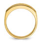 Mens Gentlemens Classics™ 14kt. Gold Satin 1/2ctw. Diamond Ring - image 2