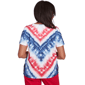 Womens Alfred Dunner Land of the Free Tie Dye American Tee - image 2