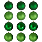 Northlight 12ct. Shatterproof 4-Finish Christmas Ball Ornaments - image 2