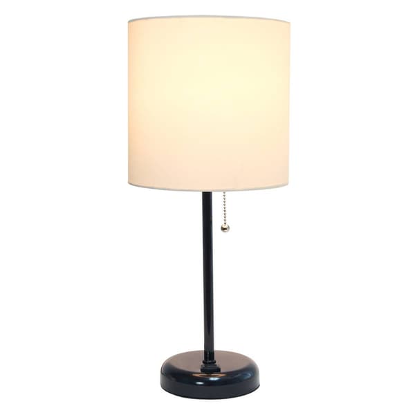 Creekwood Home Oslo 19.5in. Table Lamp w/ Power Outlet