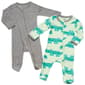 Baby Boy &#40;NB-9M&#41; Baby Essentials&#40;R&#41; 2pk. Alligator Footie Pajamas - image 1