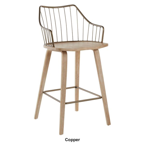 LumiSource Winston Farmhouse Counter Stool