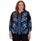 Plus Size Alfred Dunner Dinner Theater Keyhole Jacquard Sweater - image 1