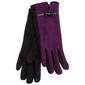 Womens Olivia Parker Fleece Touchscreen Gloves w/ Bow - image 1