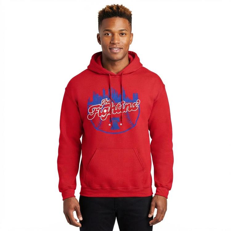 Mens Tailgate Philadelphia Baseball Fightins'' Skyline Hoodie