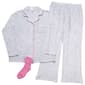 Womens Laura Ashley&#40;R&#41; Hearts Fleece Notch Collar Pajama Set - image 1