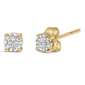 Haus of Brilliance Gold Lab Grown Diamond Miracle Stud Earrings - image 2
