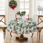 Threadmade Vintage Holly Scallop Border Tablecloth - image 5