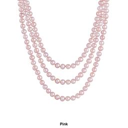 Splendid Pearls Endless 80" Freshwater Pearl Necklace