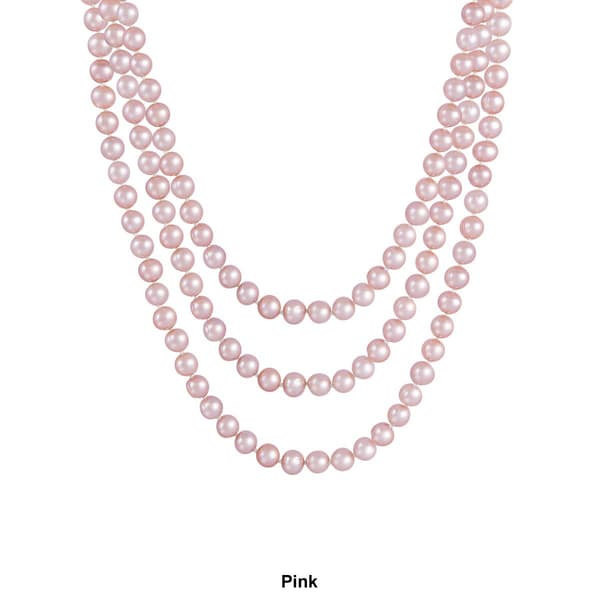 Splendid Pearls Endless 80" Freshwater Pearl Necklace