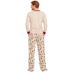 Mens Jaclyn Long Sleeve Feliz Navidad Winter Pajama Set