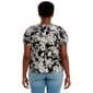 Womens Architect® Tonal Floral Tropical Peasant Blouse - image 3
