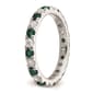 Pure Fire 14kt. White Gold Lab Created Alexandrite Eternity Band - image 5