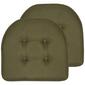 Sweet Home Collection Solid U-Shaped Memory Foam Chair Cushions - image 1