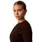 Womens Calvin Klein Long Sleeve High Neck Wrapover Blouse - image 4