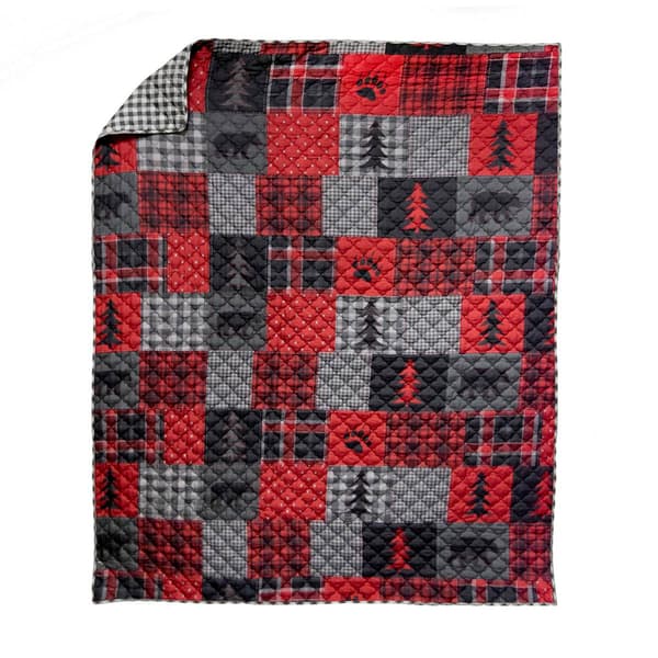 Donna Sharp Red Forest Throw Blanket