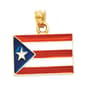 Gold Classics(tm) 14k. Puerto Rico Flag Pendant - image 1