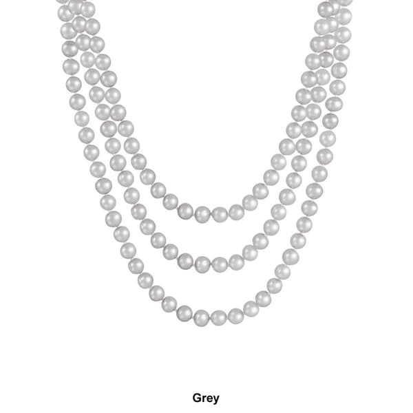 Splendid Pearls Endless 80" Freshwater Pearl Necklace
