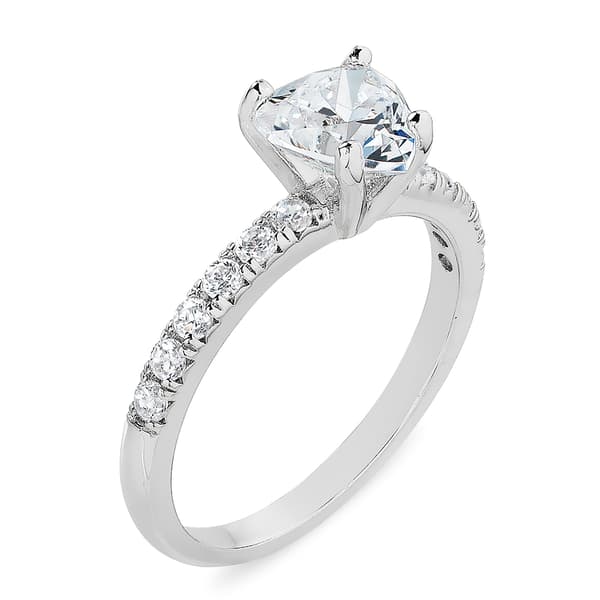 Forever New Heart Cubic Zirconia Solitaire Engagement Ring