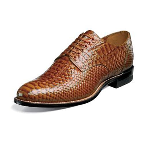 Mens Stacy Adams Madison Plain Toe Oxfords - Tan - image 