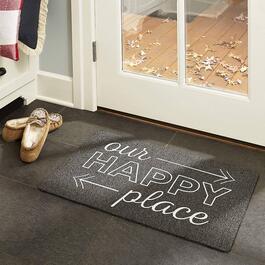 J&V Textiles Our Happy Place Outdoor Rubber Doormat