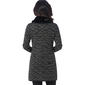 Petite Kasper Long Sleeve Fur Collar Metallic Chevron Cardigan - image 3
